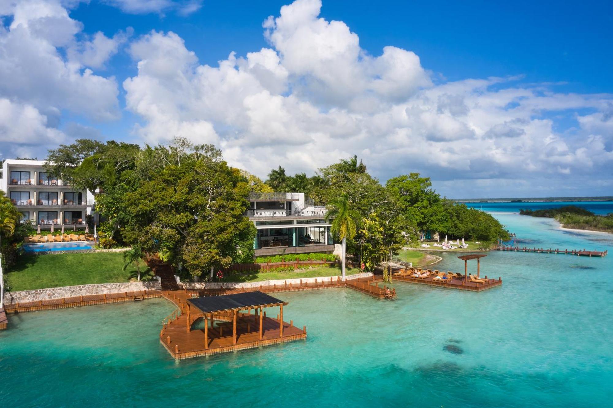 Cristalino Lagoon Front Hotel, Restaurant & Spa บากาลาร์ ภายนอก รูปภาพ